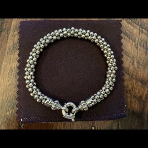 LAGOS Signature Caviar Silver Bracelet